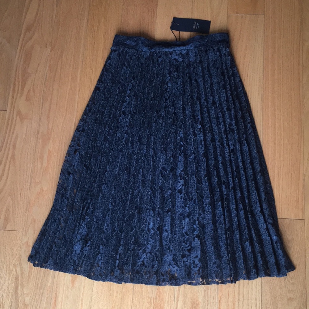 Pleated Lace Midi Skirt - ONLY - Size M - BNWT